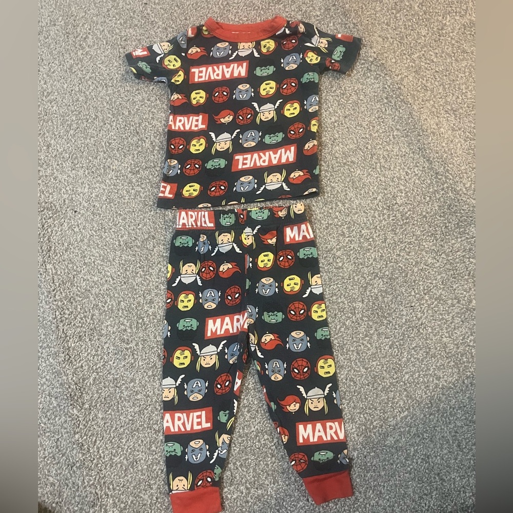 Marvel bamboo baby Pajama Set - Red, Yellow, Blue, Green